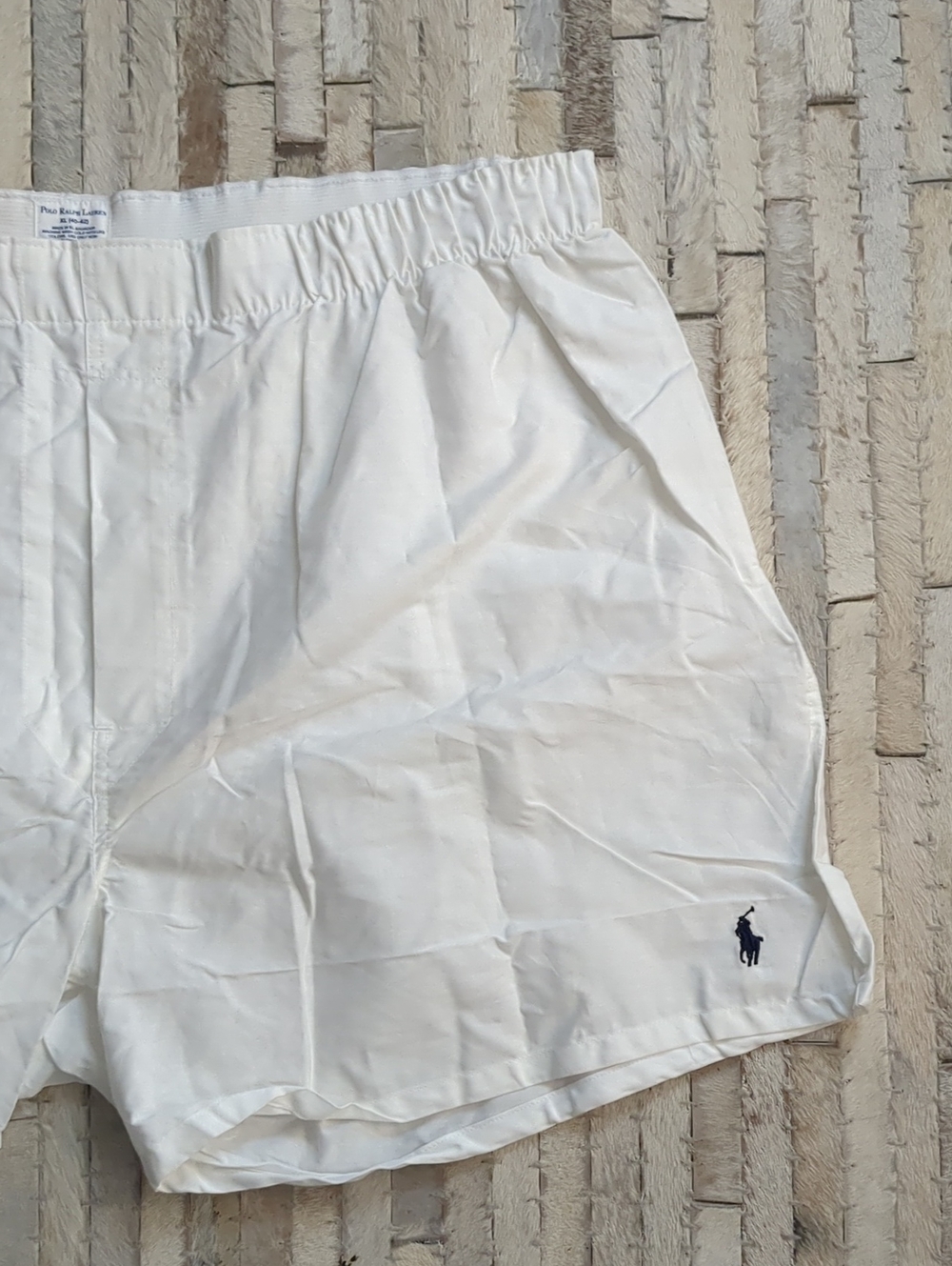 Polo Ralph Lauren Men's XL 100% Cotton Woven White Boxer Shorts (Set of 2) NWOT - Picture 5 of 7
